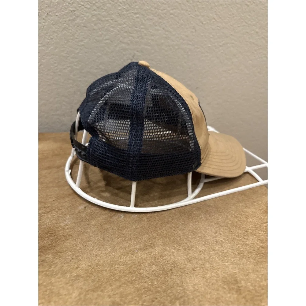 The North Face Mens Trucker Hat Cap Tan Beige‎ Mesh Back Canvas Snapback